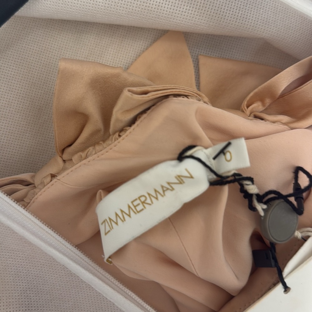 NWT Zimmermann Sabotage Bow Mini Dress - Picture 11 of 11